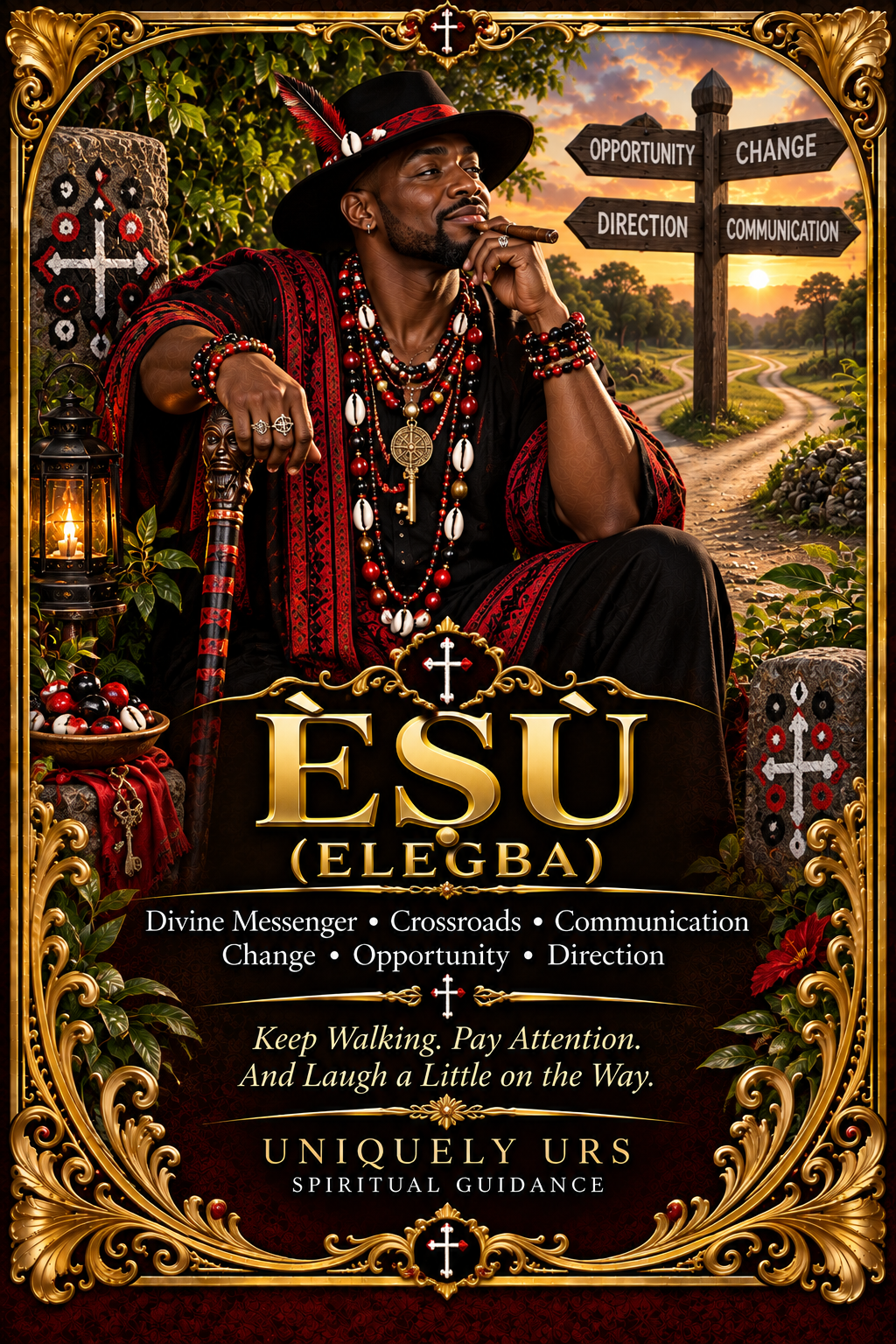 ÈṢÙ (ELEGBA) — Yoruba Òrìṣà Candle