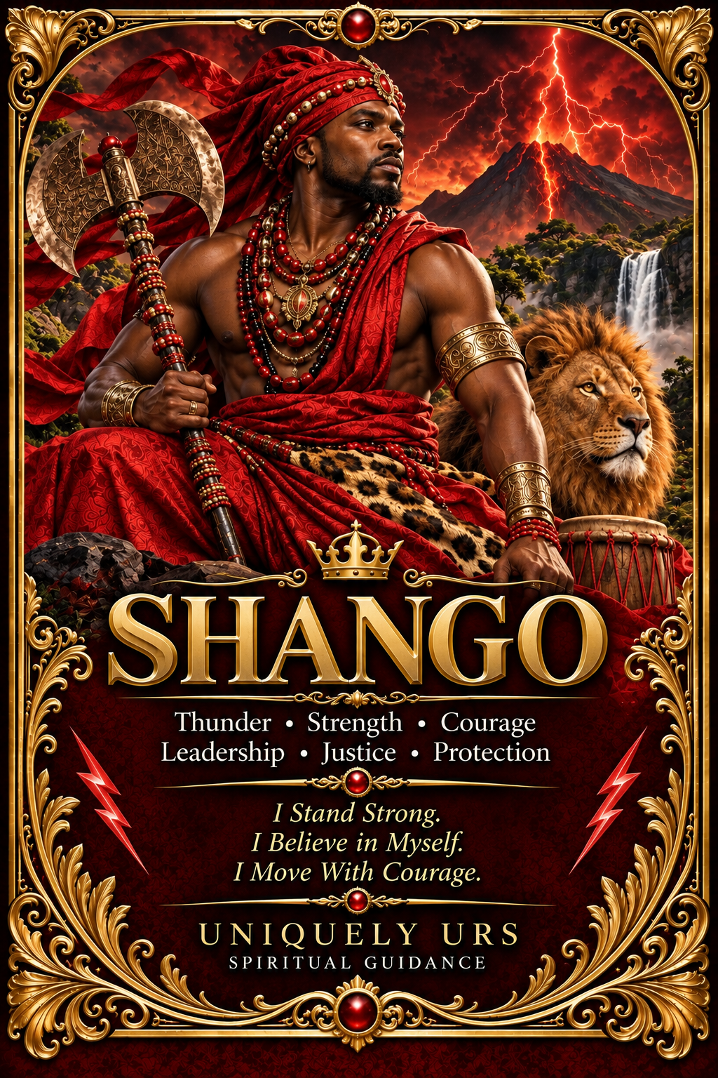 SHANGO — Yoruba Òrìṣà Candle