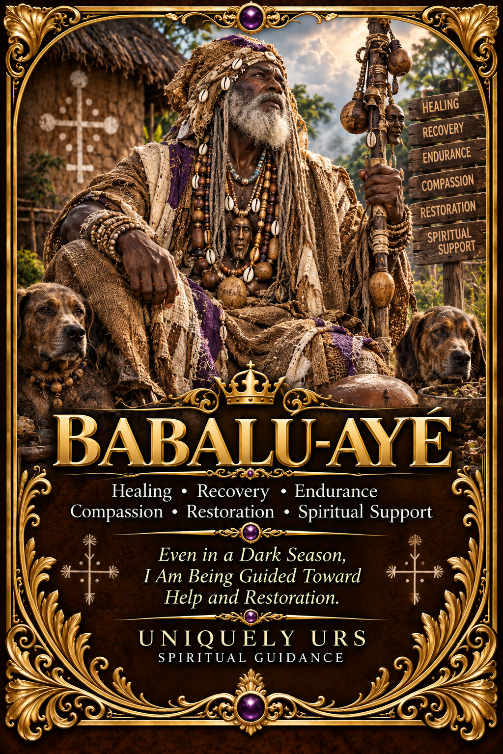 BABALÚ-AYÉ — Afro-Cuban/Lukumí Orisha Candle