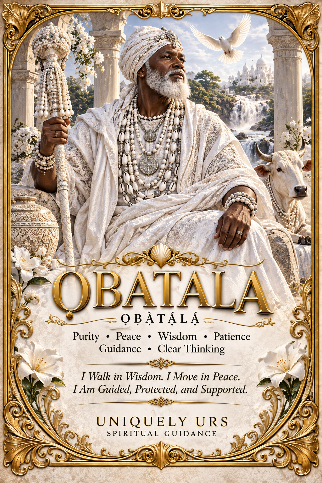 OBATALA — Yoruba Òrìṣà Candle