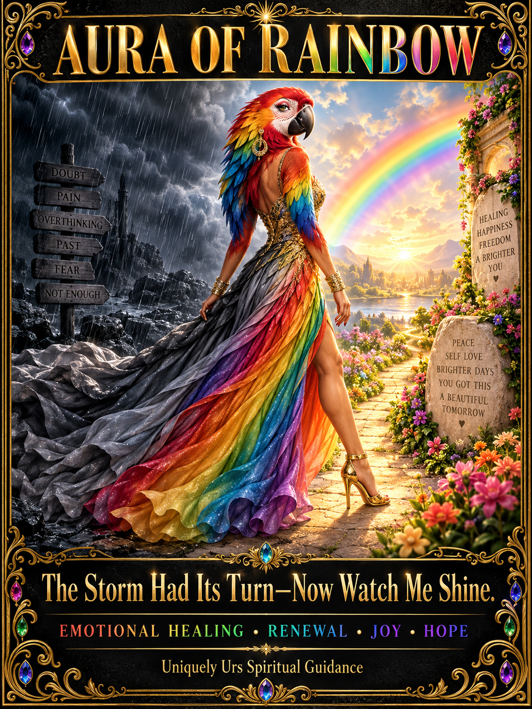 AURA OF RAINBOW CANDLE