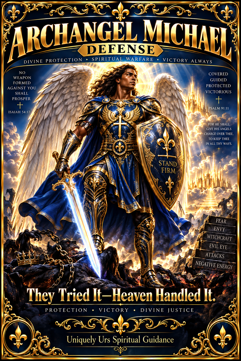 ARCHANGEL MICHEAL DEFENSE CANDLE