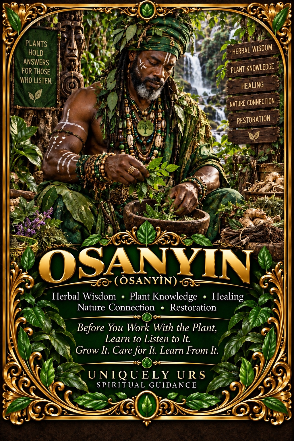 OSANYIN (Ọ̀SANYÌN) — Yoruba Òrìṣà Candle
