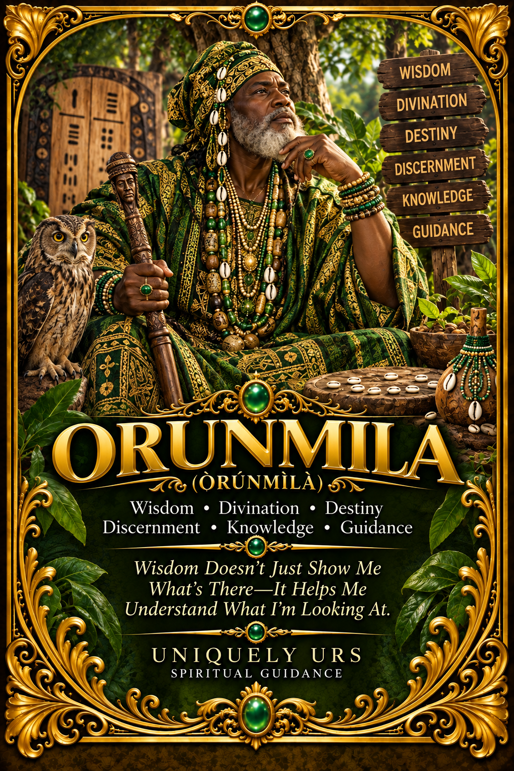 ORUNMILA (Ọ̀RÚNMÌLÀ) — Yoruba Òrìṣà Candle