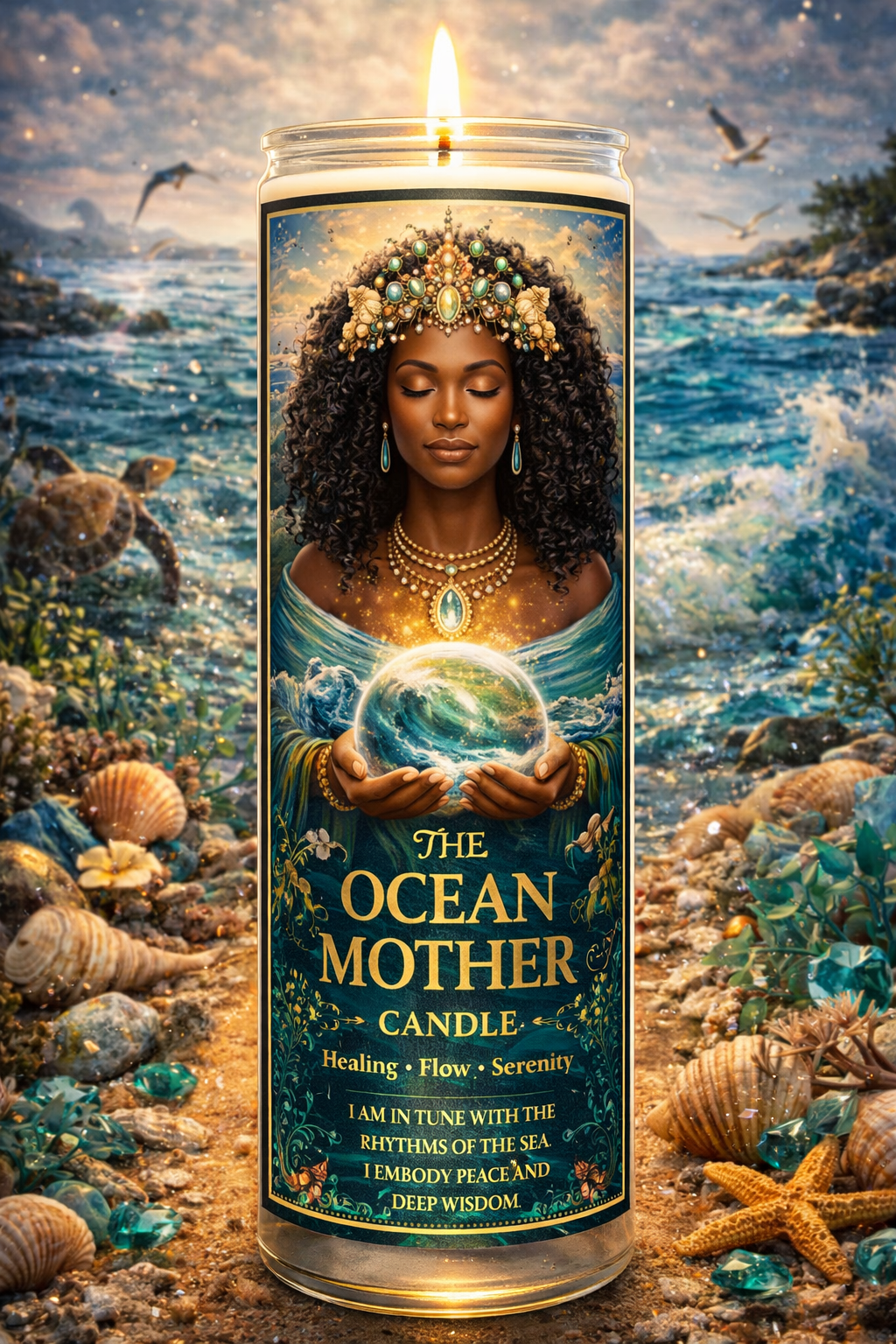 🌊 THE OCEAN MOTHER CANDLE