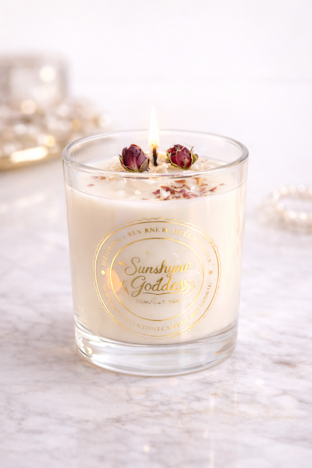 🌸 SunShyne Goddess GLOW ELIXIR CANDLE – Confidence & Feminine Energy Ritual