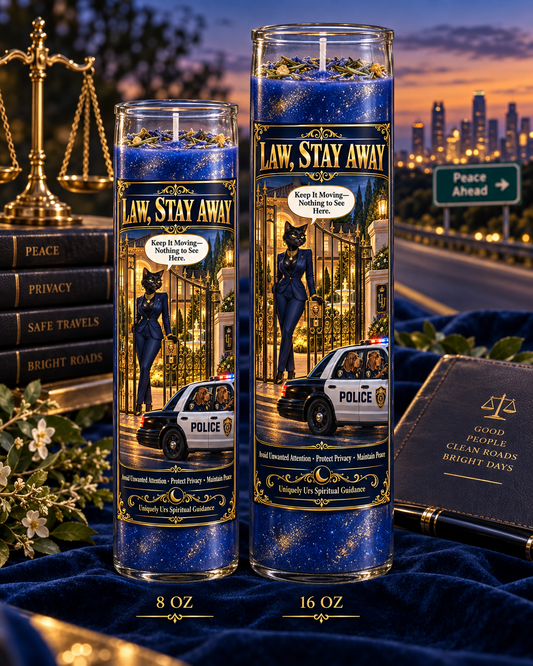 LAW STAY AWAY CANDLE