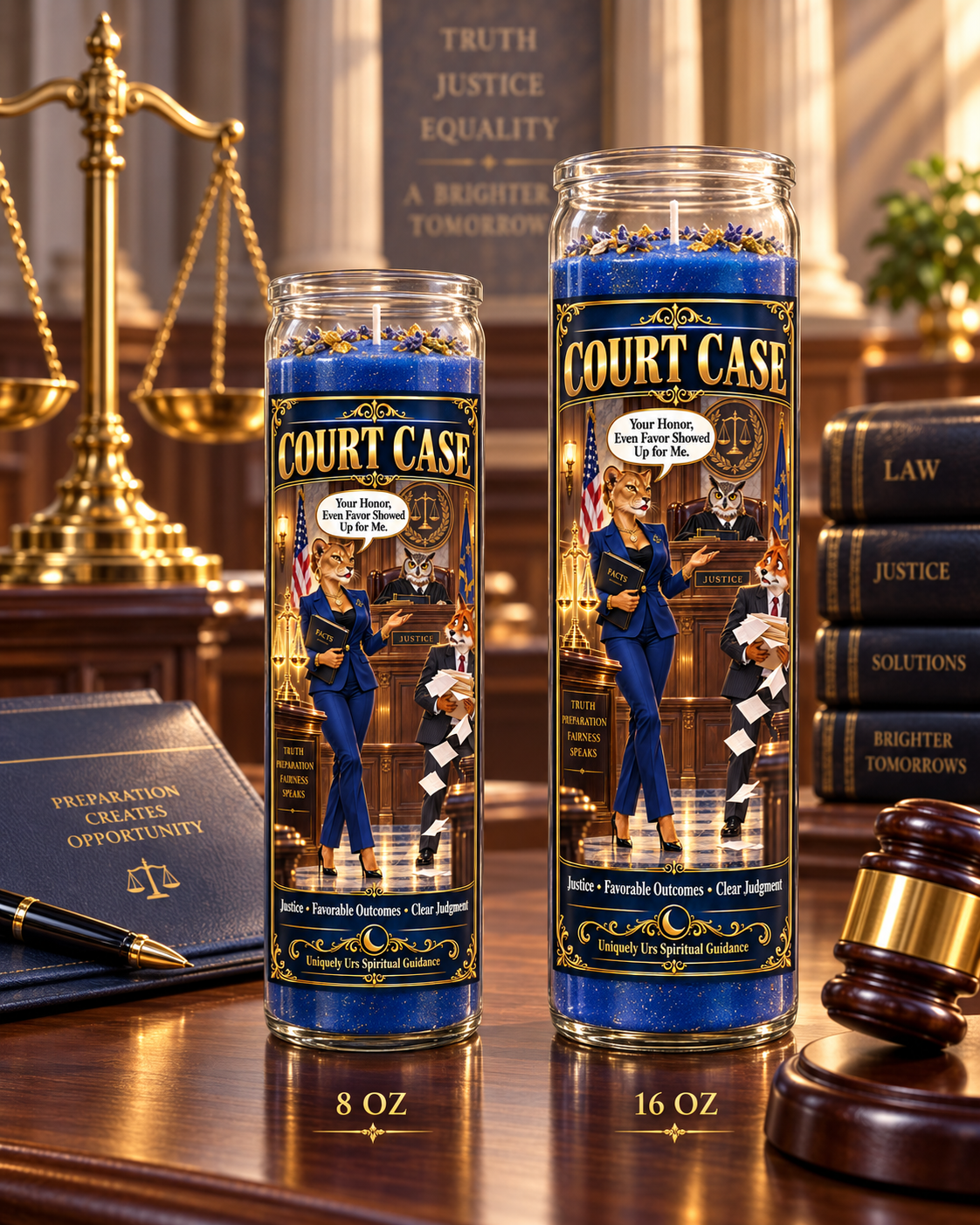 COURT CASE CANDLE