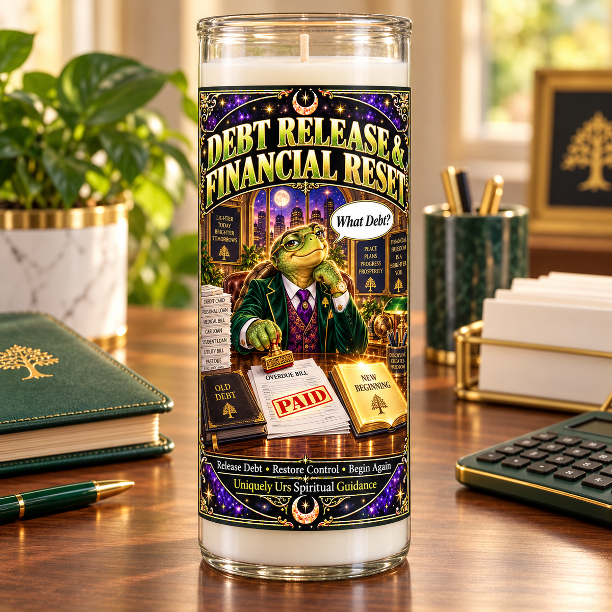 DEBT RELEASE & FINANCIAL RESET CANDLE